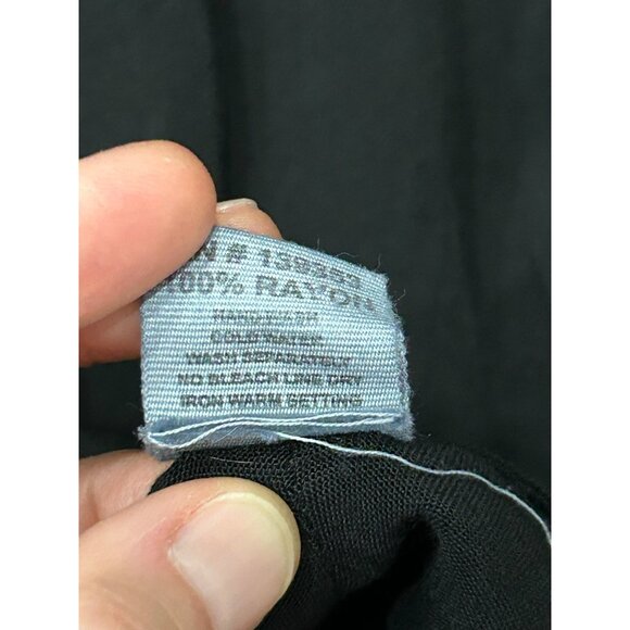 Ace Fashion Black Embroidered Fringe Handkerchief Hem Dress One Size Boho Chic - Picture 8 of 10